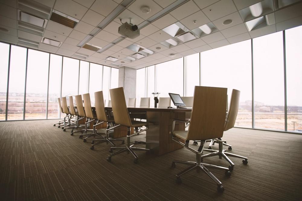 A company boardroom — Creditcorp lends to bodies corporate, not individuals